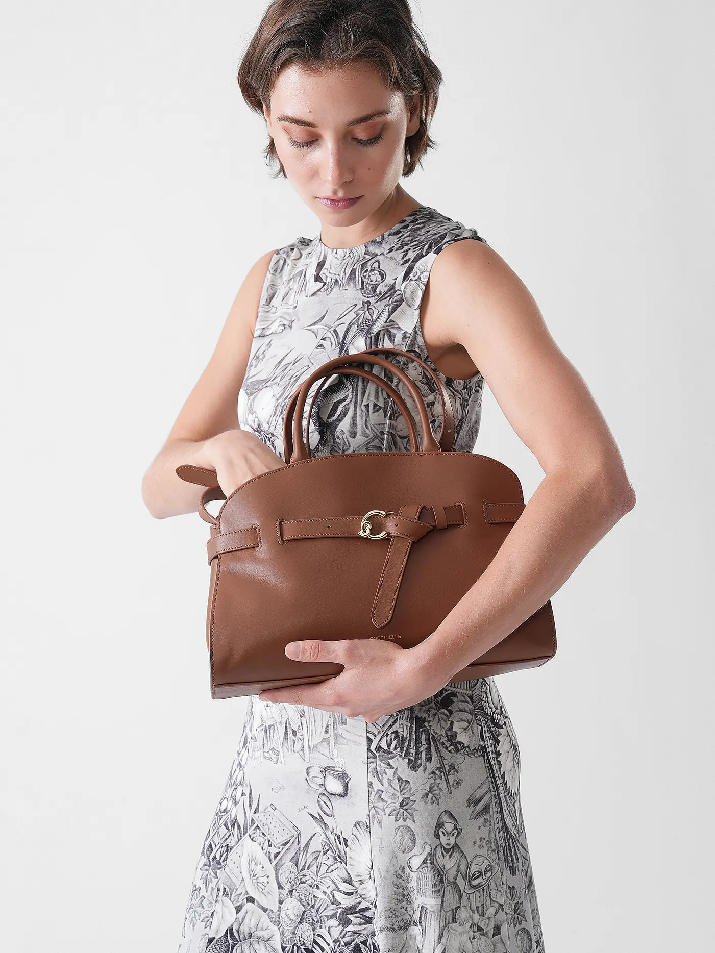 COCCINELLE | Ledertasche - Henkeltasche COCCINELLESABINE | braun